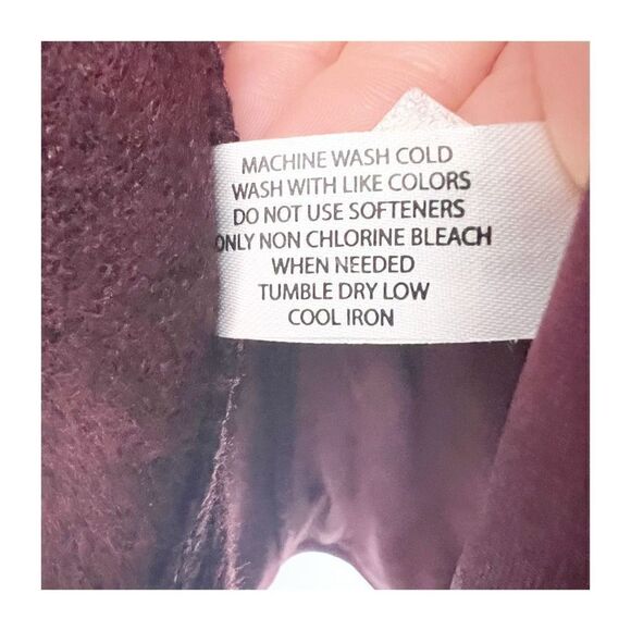 US Polo Assn Big & Tall 2XLT Mens Full Zip Jacket Sweater Long Sleeve Wine - Picture 3 of 8